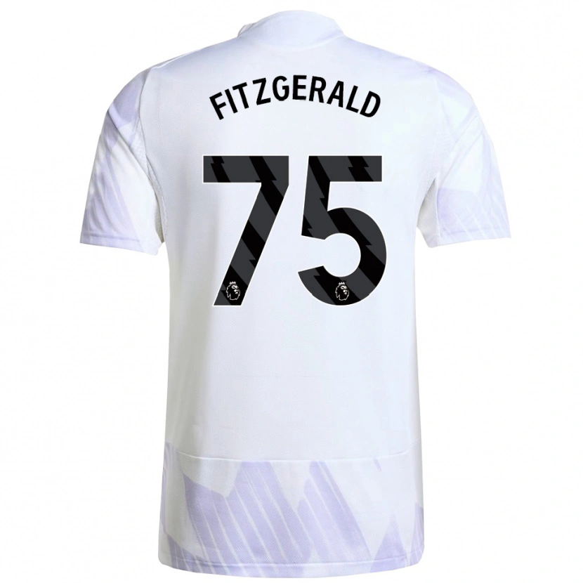 Danxen Hombre Camiseta Jayce Fitzgerald #75 Blanco Púrpura Púrpura 2ª Equipación 2025/26 La Camisa