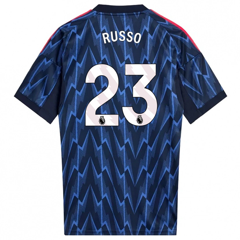 Danxen Hombre Camiseta Alessia Russo #23 Marino Rojo 2ª Equipación 2025/26 La Camisa