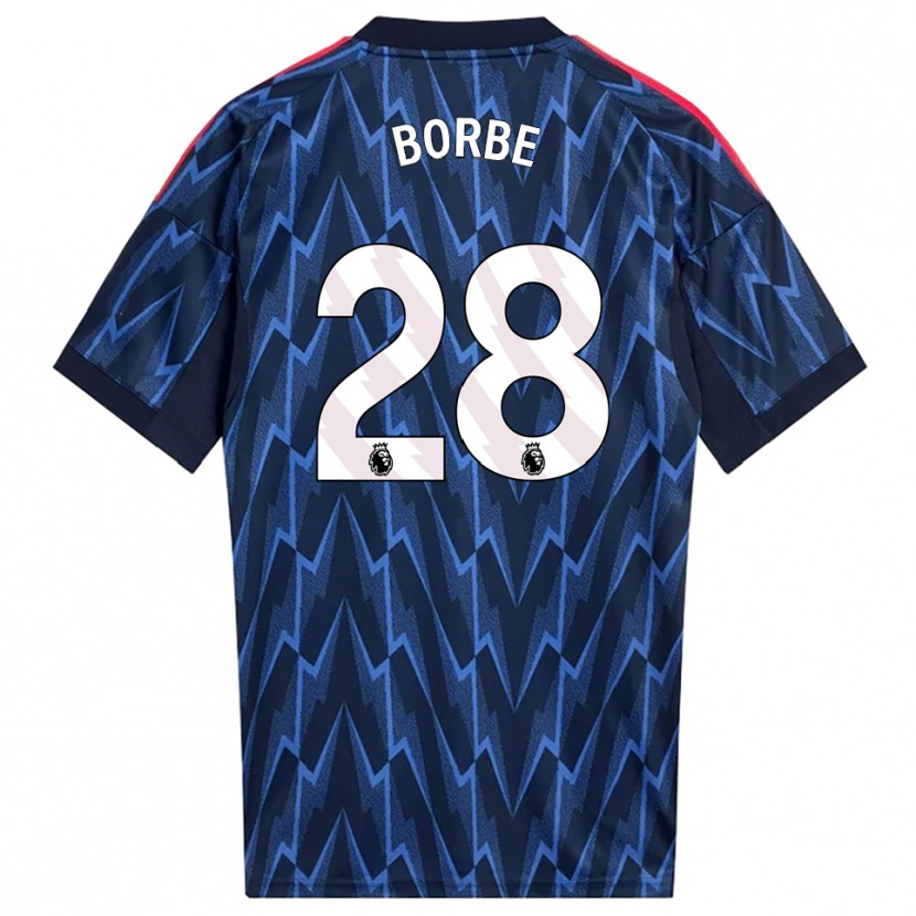 Danxen Hombre Camiseta Anneke Borbe #28 Marino Rojo 2ª Equipación 2025/26 La Camisa