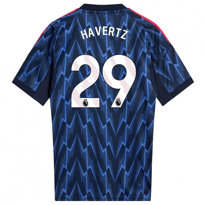 Danxen Hombre Camiseta Kai Havertz #29 Marino Rojo 2ª Equipación 2025/26 La Camisa