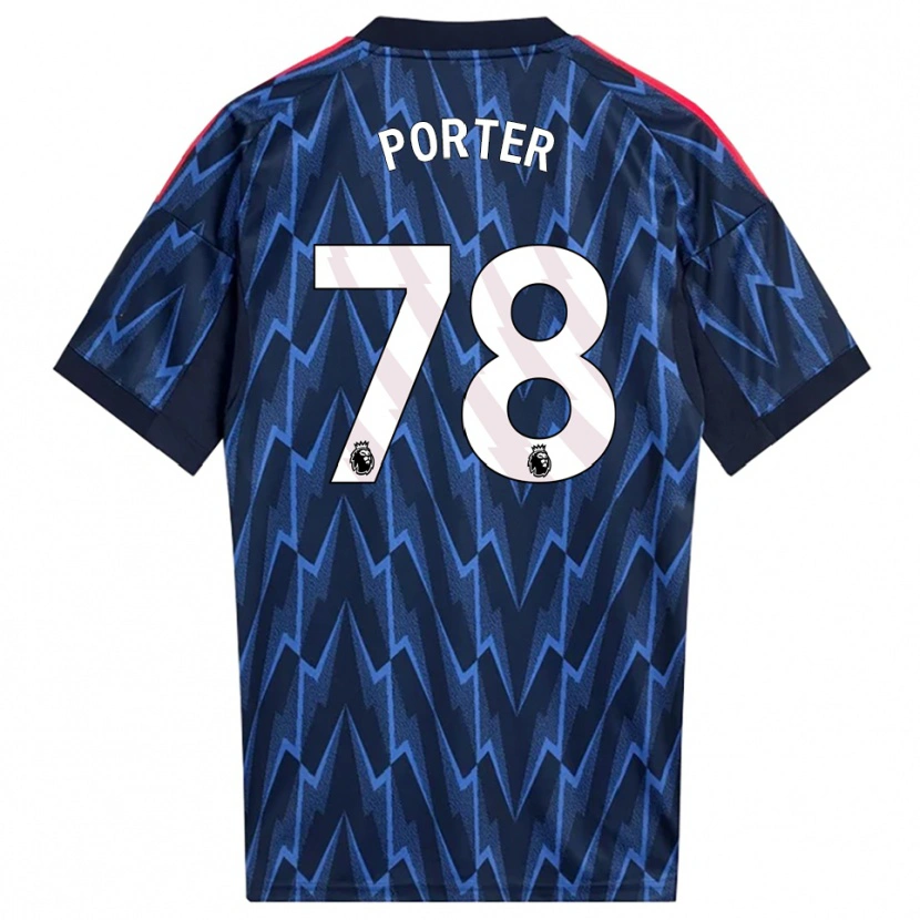 Danxen Hombre Camiseta Jack Porter #78 Marino Rojo 2ª Equipación 2025/26 La Camisa