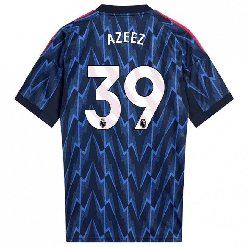 Danxen Hombre Camiseta Miguel Azeez #39 Marino Rojo 2ª Equipación 2025/26 La Camisa