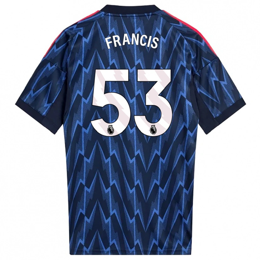 Danxen Hombre Camiseta Jack Henry Francis #53 Marino Rojo 2ª Equipación 2025/26 La Camisa