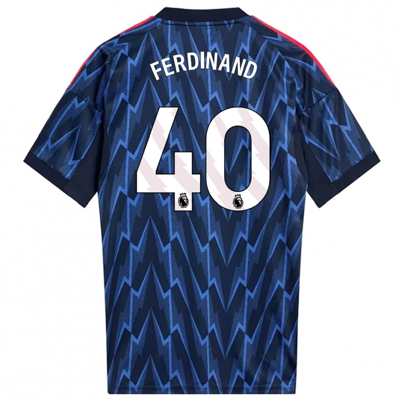 Danxen Hombre Camiseta Sebastian Ferdinand #40 Marino Rojo 2ª Equipación 2025/26 La Camisa