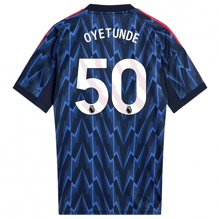 Danxen Hombre Camiseta Daniel Oyetunde #50 Marino Rojo 2ª Equipación 2025/26 La Camisa
