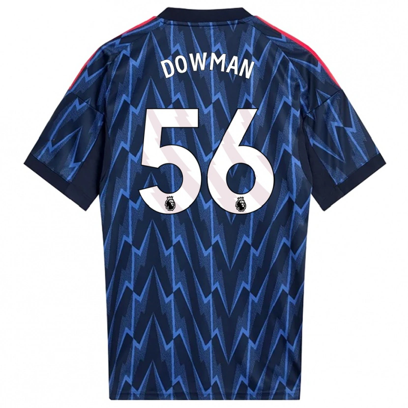 Danxen Hombre Camiseta Max Dowman #56 Marino Rojo 2ª Equipación 2025/26 La Camisa