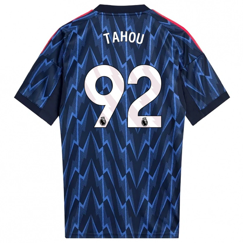 Danxen Hombre Camiseta Joshua Tahou #92 Marino Rojo 2ª Equipación 2025/26 La Camisa