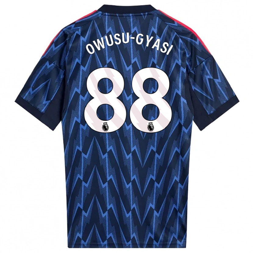 Danxen Hombre Camiseta Abraham Owusu-Gyasi #88 Marino Rojo 2ª Equipación 2025/26 La Camisa