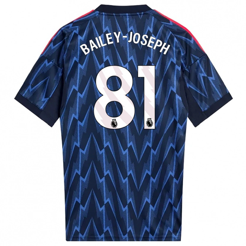 Danxen Hombre Camiseta Brando Bailey-Joseph #81 Marino Rojo 2ª Equipación 2025/26 La Camisa