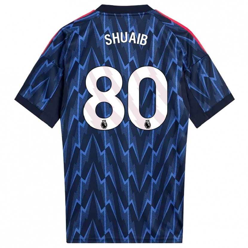 Danxen Hombre Camiseta Zac Shuaib #80 Marino Rojo 2ª Equipación 2025/26 La Camisa