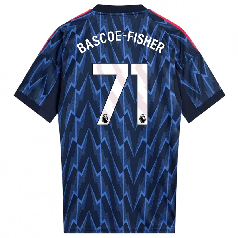 Danxen Hombre Camiseta Jakai Bascoe-Fisher #71 Marino Rojo 2ª Equipación 2025/26 La Camisa