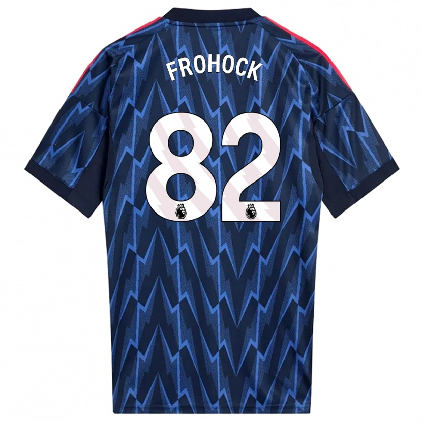 Danxen Hombre Camiseta Marley Frohock #82 Marino Rojo 2ª Equipación 2025/26 La Camisa