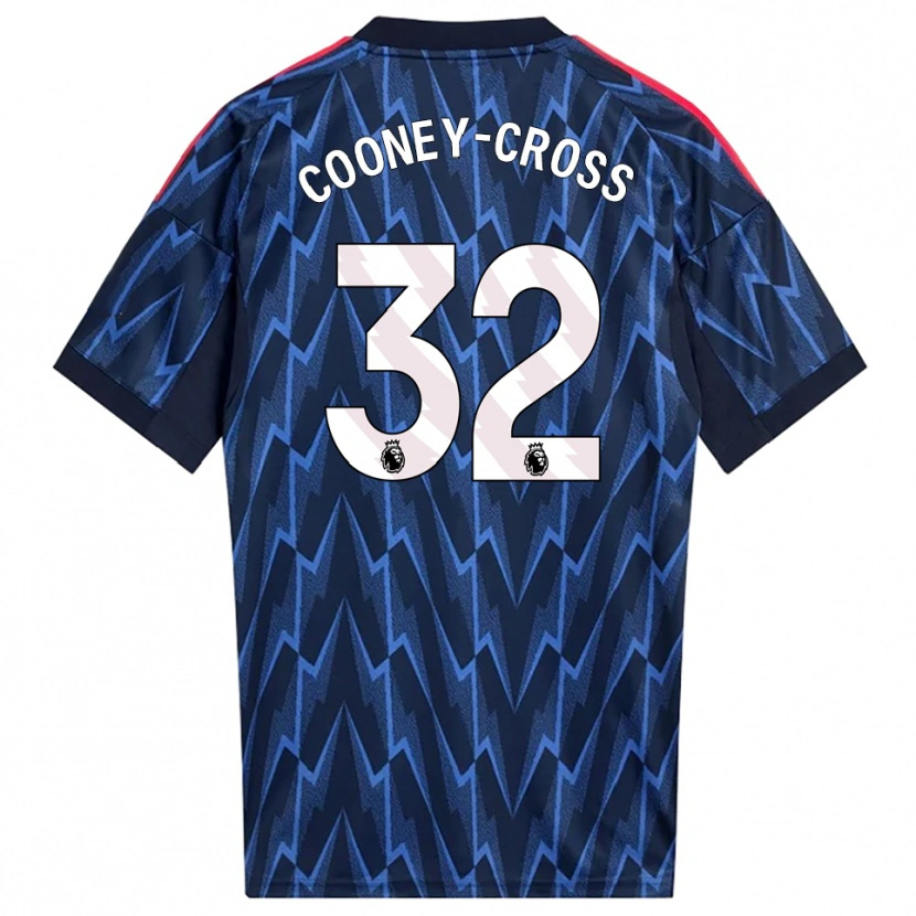 Danxen Hombre Camiseta Kyra Cooney-Cross #32 Marino Rojo 2ª Equipación 2025/26 La Camisa
