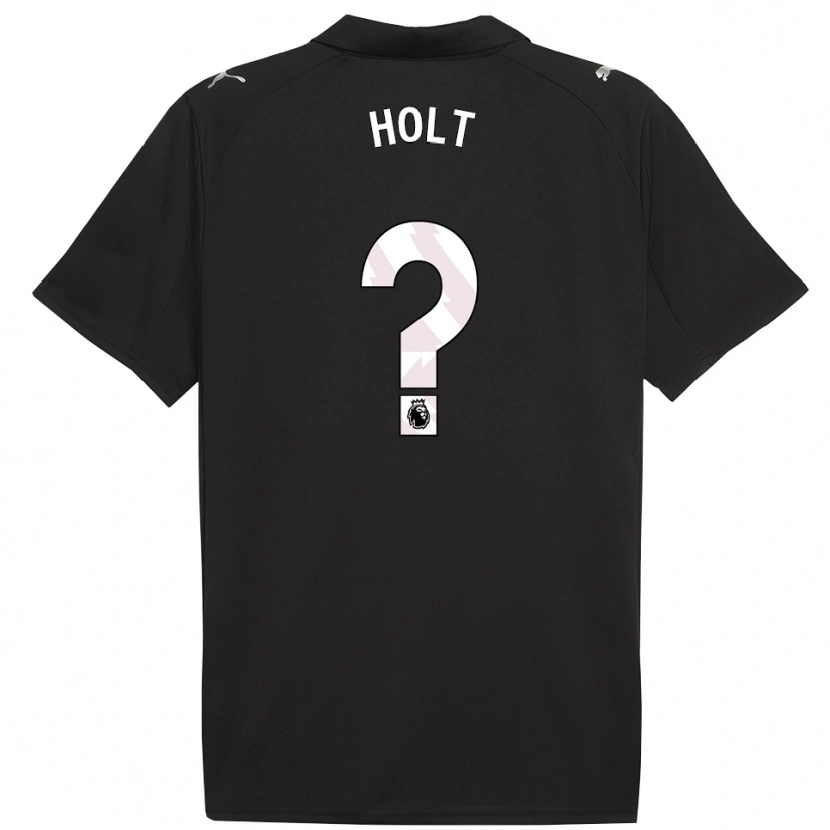 Danxen Hombre Camiseta Charlie Holt #0 Negro Blanco 2ª Equipación 2025/26 La Camisa