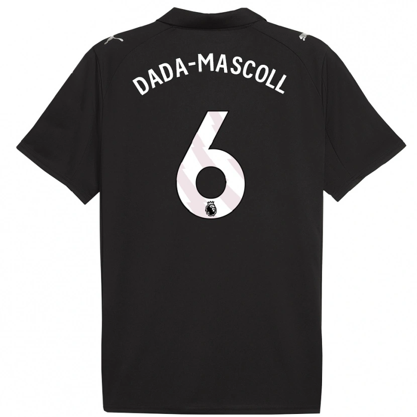 Danxen Hombre Camiseta Isaiah Dada-Mascoll #6 Negro Blanco 2ª Equipación 2025/26 La Camisa