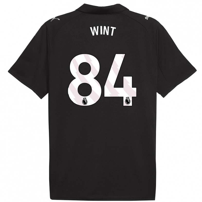 Danxen Hombre Camiseta Jack Wint #84 Negro Blanco 2ª Equipación 2025/26 La Camisa