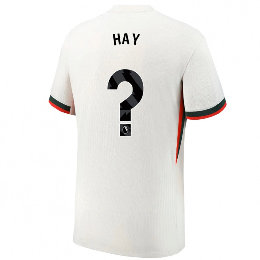 Danxen Hombre Camiseta Noah Hay #0 Blanco Verde 2ª Equipación 2025/26 La Camisa