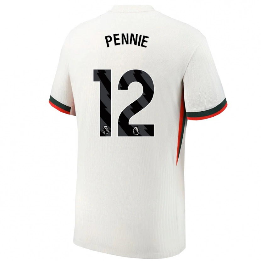 Danxen Hombre Camiseta Andrew Pennie #12 Blanco Verde 2ª Equipación 2025/26 La Camisa