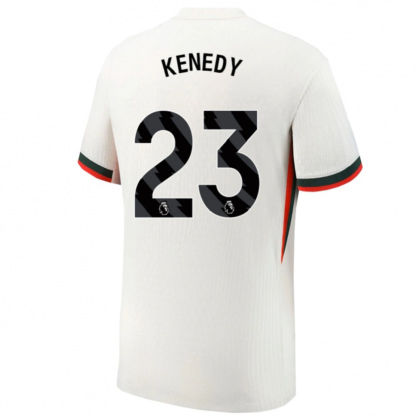 Danxen Hombre Camiseta Robert Kenedy #23 Blanco Verde 2ª Equipación 2025/26 La Camisa