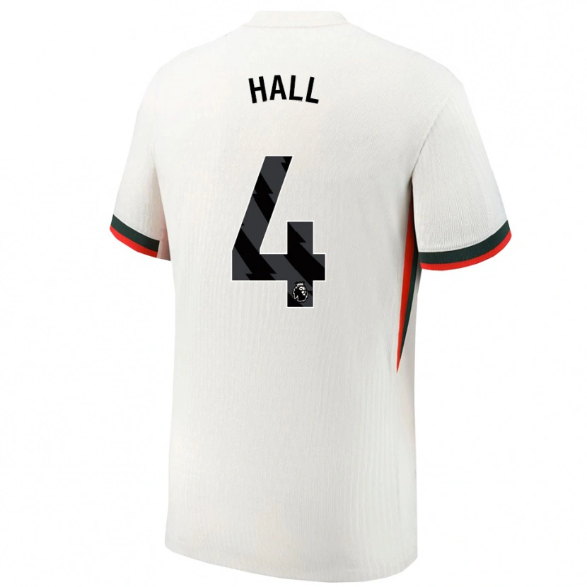 Danxen Hombre Camiseta Jacob Hall #4 Blanco Verde 2ª Equipación 2025/26 La Camisa