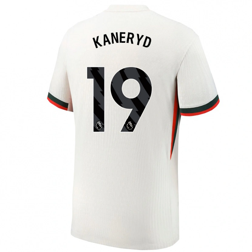 Danxen Hombre Camiseta Johanna Rytting Kaneryd #19 Blanco Verde 2ª Equipación 2025/26 La Camisa
