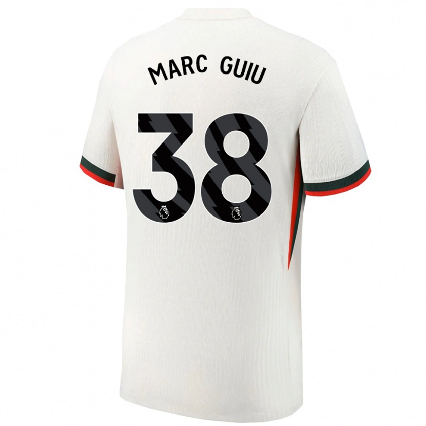 Danxen Hombre Camiseta Marc Guiu #38 Blanco Verde 2ª Equipación 2025/26 La Camisa