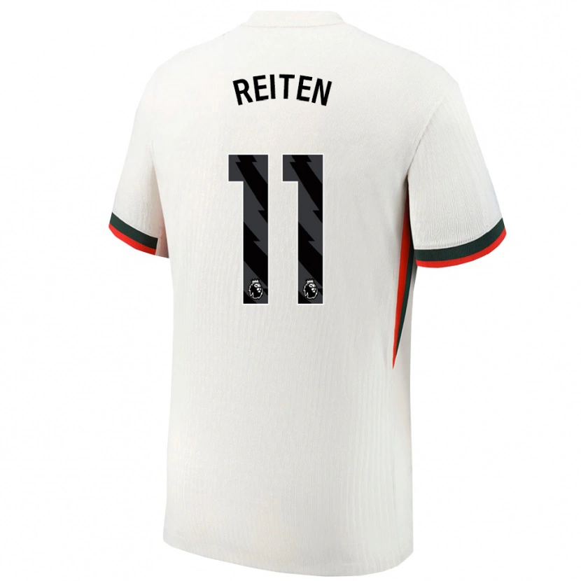 Danxen Hombre Camiseta Guro Reiten #11 Blanco Verde 2ª Equipación 2025/26 La Camisa