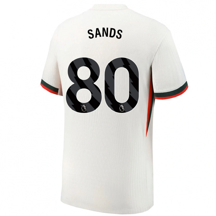 Danxen Hombre Camiseta Hudson Sands #80 Blanco Verde 2ª Equipación 2025/26 La Camisa