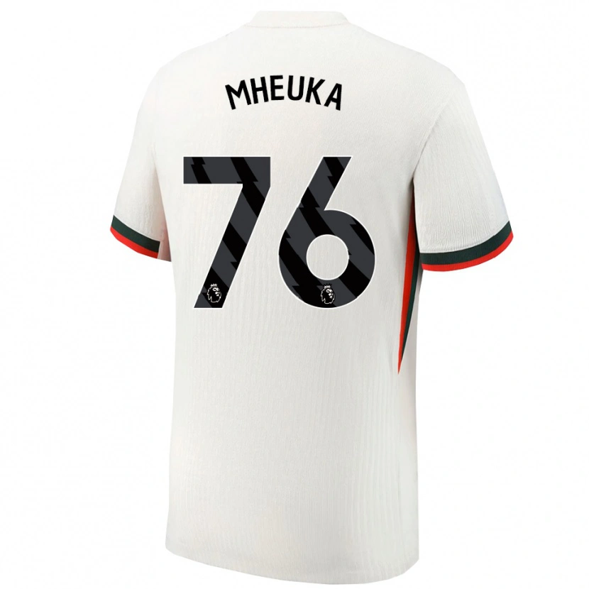 Danxen Hombre Camiseta Shumaira Mheuka #76 Blanco Verde 2ª Equipación 2025/26 La Camisa