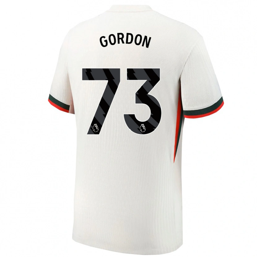 Danxen Hombre Camiseta Sol Gordon #73 Blanco Verde 2ª Equipación 2025/26 La Camisa