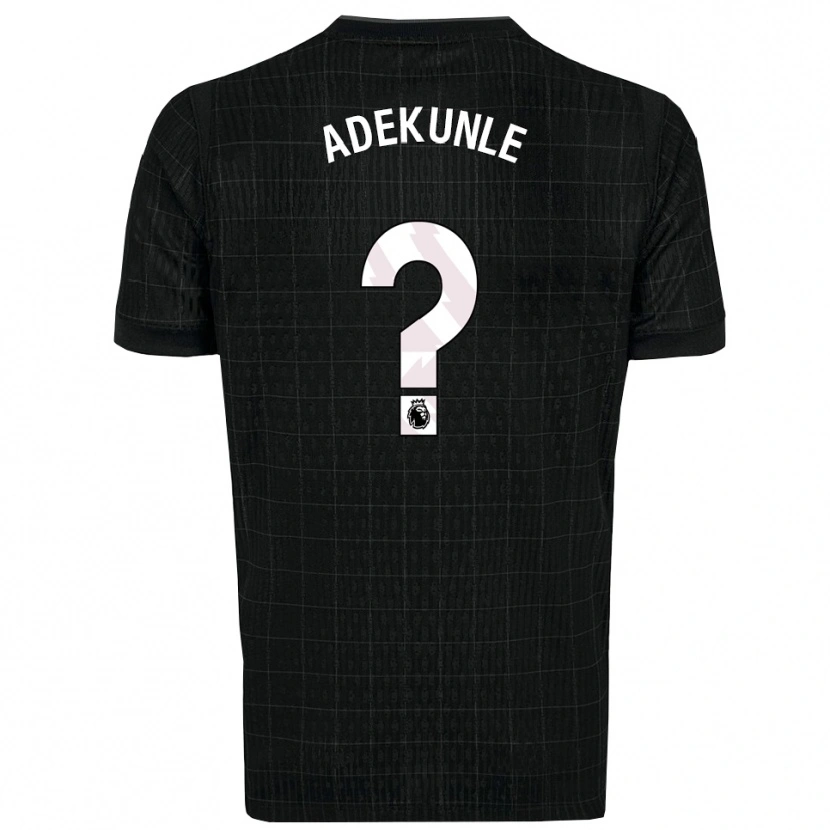 Danxen Hombre Camiseta Timileyin Adekunle #0 Negro Gris 2ª Equipación 2025/26 La Camisa