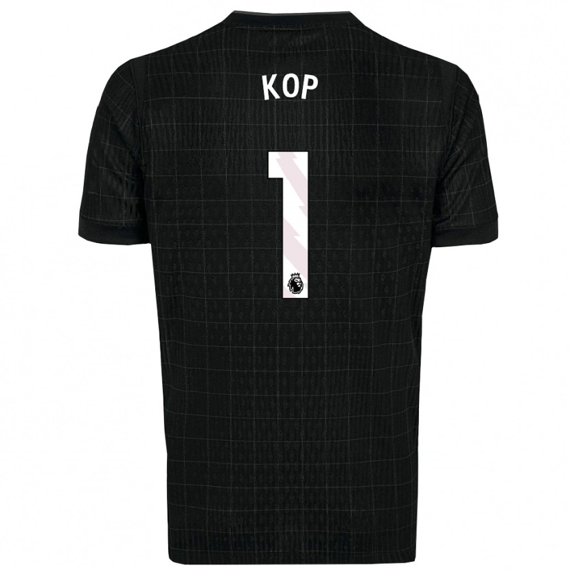 Danxen Hombre Camiseta Lize Kop #1 Negro Gris 2ª Equipación 2025/26 La Camisa