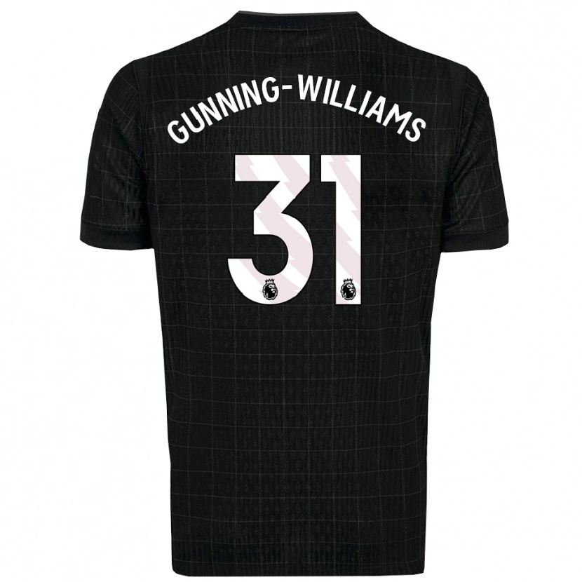 Danxen Hombre Camiseta Lenna Gunning-Williams #31 Negro Gris 2ª Equipación 2025/26 La Camisa