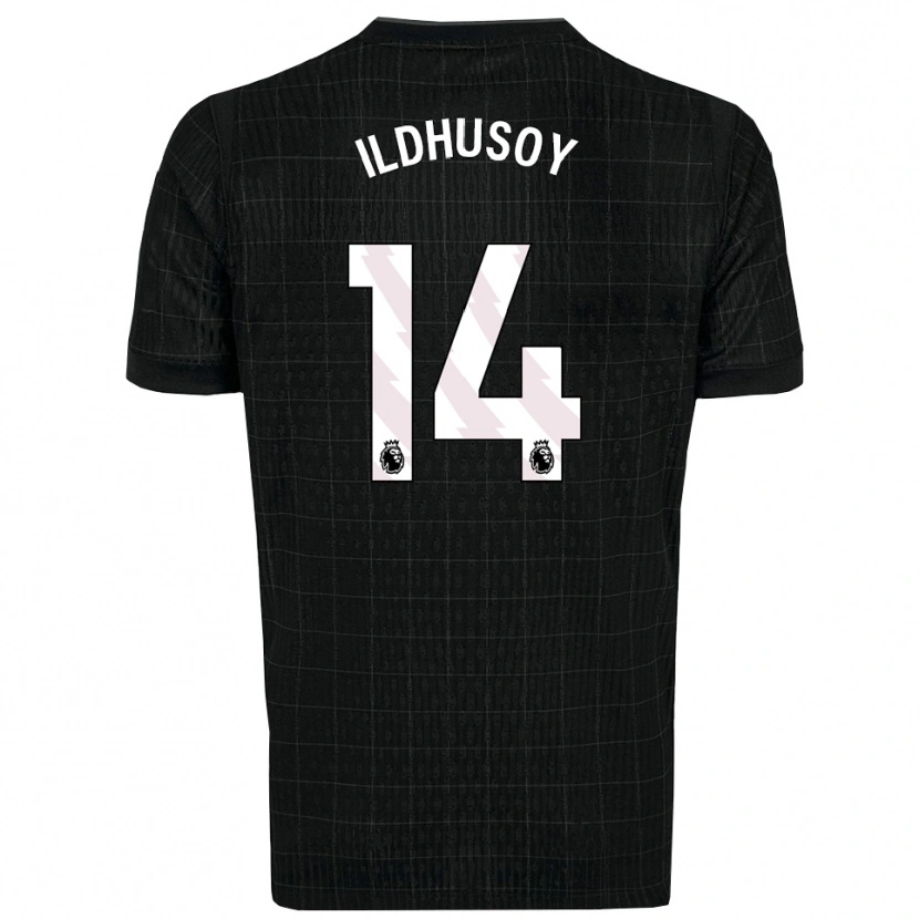 Danxen Hombre Camiseta Celin Bizet Ildhusøy #14 Negro Gris 2ª Equipación 2025/26 La Camisa