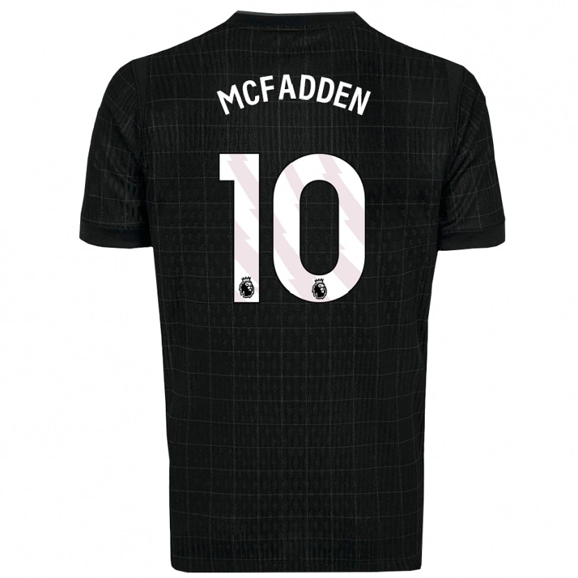 Danxen Hombre Camiseta Max Mcfadden #10 Negro Gris 2ª Equipación 2025/26 La Camisa