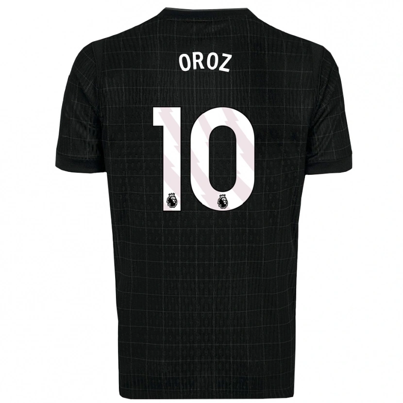 Danxen Hombre Camiseta Maite Oroz #10 Negro Gris 2ª Equipación 2025/26 La Camisa