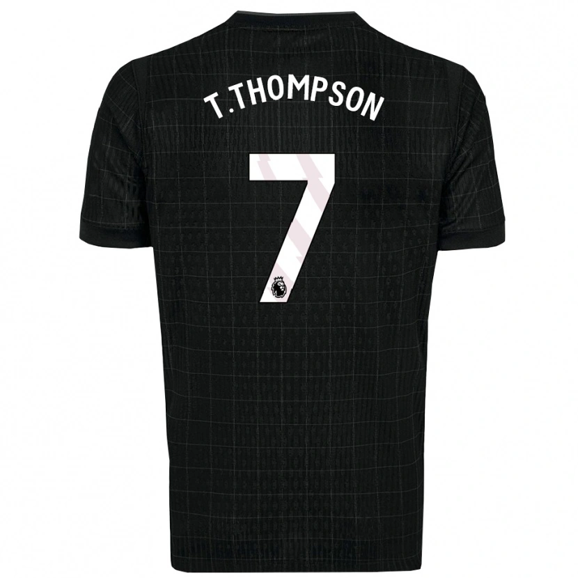 Danxen Hombre Camiseta Tynan Thompson #7 Negro Gris 2ª Equipación 2025/26 La Camisa