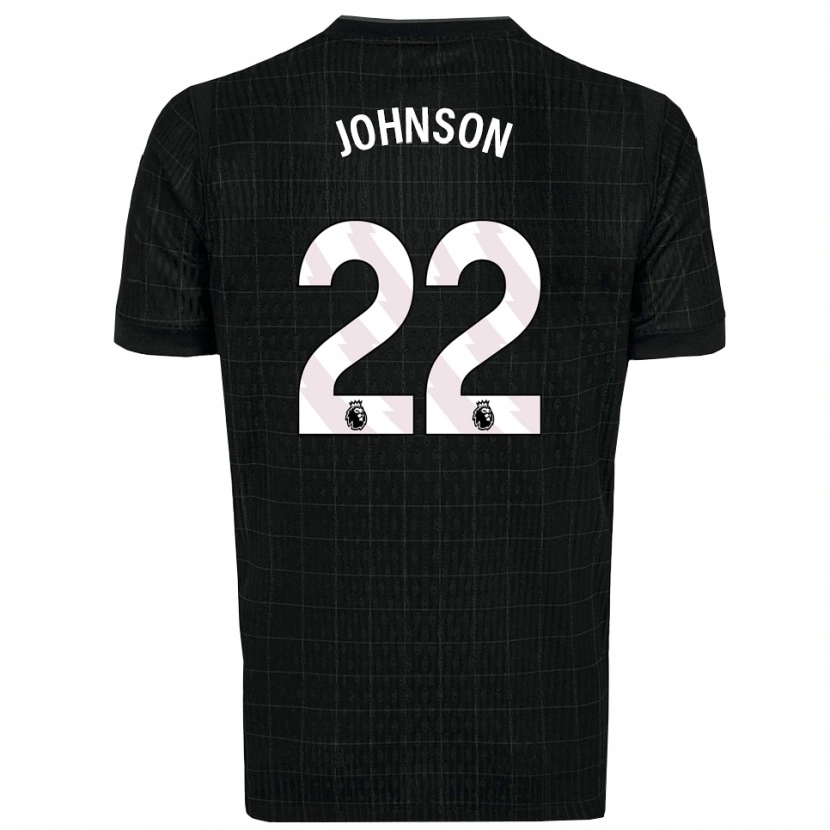 Danxen Hombre Camiseta Brennan Johnson #22 Negro Gris 2ª Equipación 2025/26 La Camisa