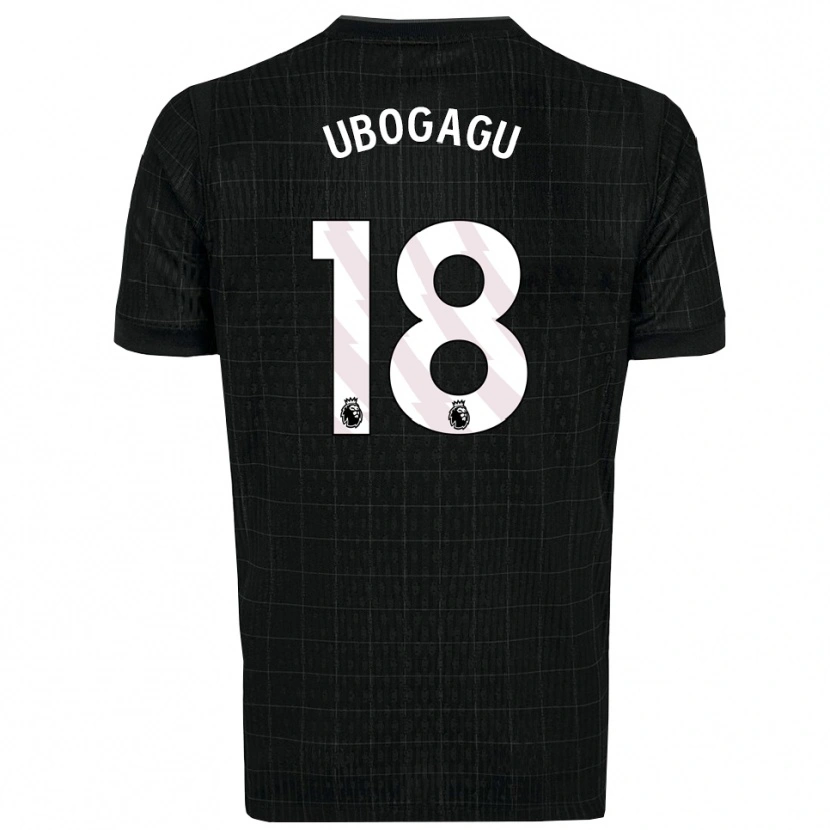 Danxen Hombre Camiseta Chioma Ubogagu #18 Negro Gris 2ª Equipación 2025/26 La Camisa