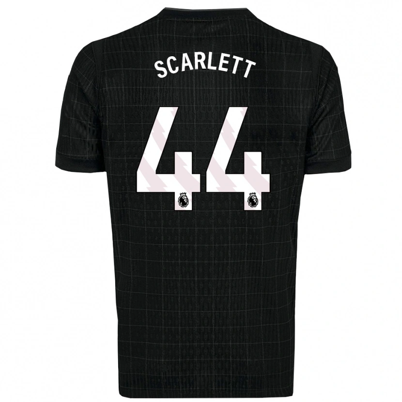 Danxen Hombre Camiseta Dane Scarlett #44 Negro Gris 2ª Equipación 2025/26 La Camisa