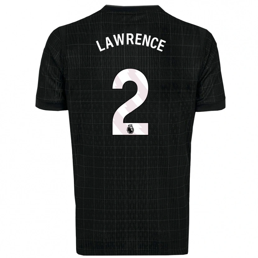 Danxen Hombre Camiseta Donte Lawrence #2 Negro Gris 2ª Equipación 2025/26 La Camisa