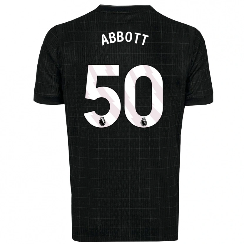 Danxen Hombre Camiseta George Abbott #50 Negro Gris 2ª Equipación 2025/26 La Camisa
