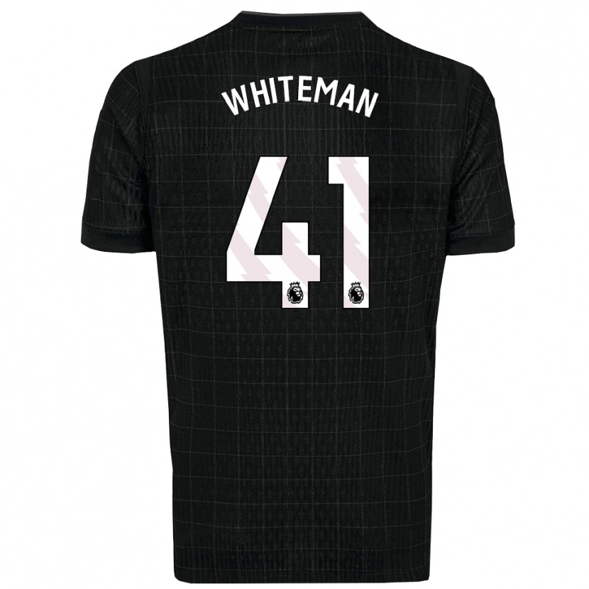 Danxen Hombre Camiseta Alfie Whiteman #41 Negro Gris 2ª Equipación 2025/26 La Camisa