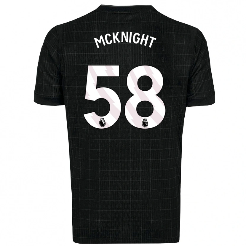 Danxen Hombre Camiseta Maxwell Mcknight #58 Negro Gris 2ª Equipación 2025/26 La Camisa