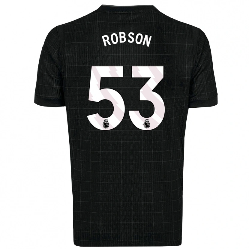 Danxen Hombre Camiseta Max Robson #53 Negro Gris 2ª Equipación 2025/26 La Camisa