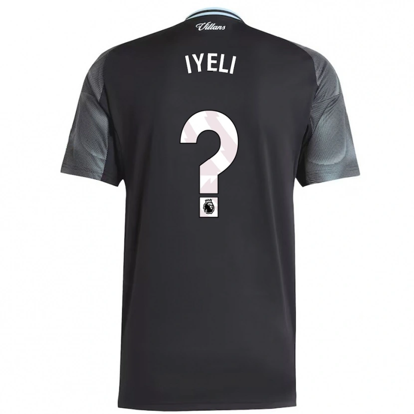 Danxen Hombre Camiseta Mj Iyeli #0 Negro Celeste 2ª Equipación 2025/26 La Camisa