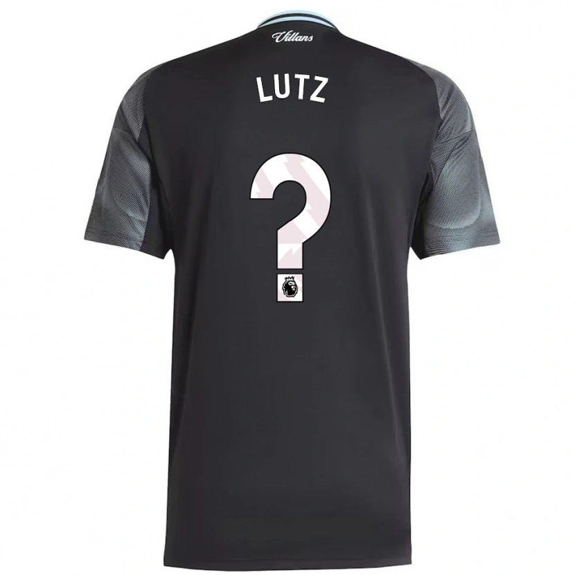 Danxen Hombre Camiseta Charlie Lutz #0 Negro Celeste 2ª Equipación 2025/26 La Camisa