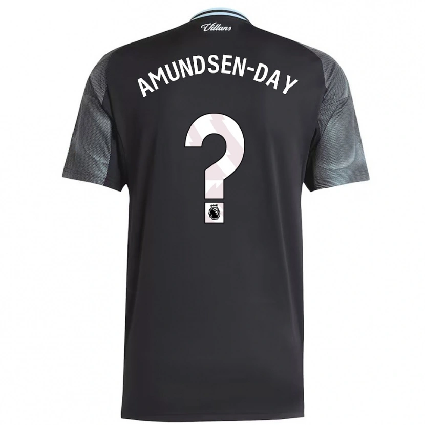 Danxen Hombre Camiseta Ethan Amundsen-Day #0 Negro Celeste 2ª Equipación 2025/26 La Camisa