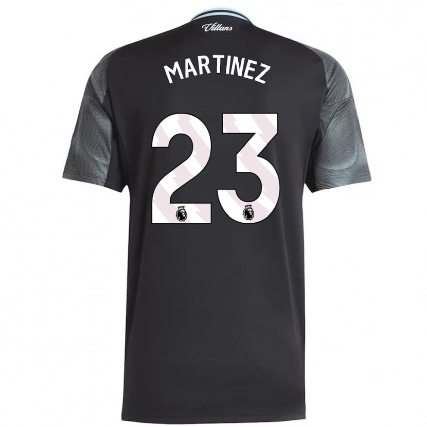 Danxen Hombre Camiseta Emiliano Martínez #23 Negro Celeste 2ª Equipación 2025/26 La Camisa