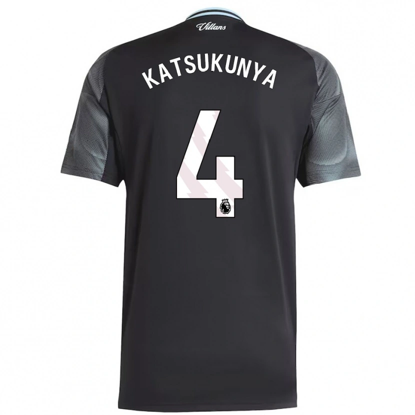 Danxen Hombre Camiseta Thierry Katsukunya #4 Negro Celeste 2ª Equipación 2025/26 La Camisa